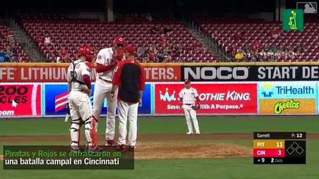 Rojos y Piratas protagonizaron batalla campal en Cincinnati