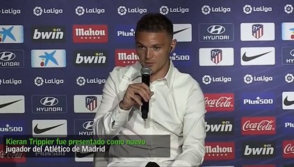 Kieran Trippier asume el reto con el Atlético de Madrid