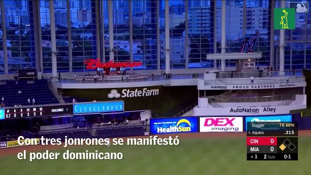 Los jonrones que conectaron los dominicanos en la jornada de la MLB