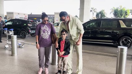 Suniel Shetty's Sweet Gesture For Sunidhi Chauhan's Son Will Win Your Heart! Mumbai Airport Diaries!