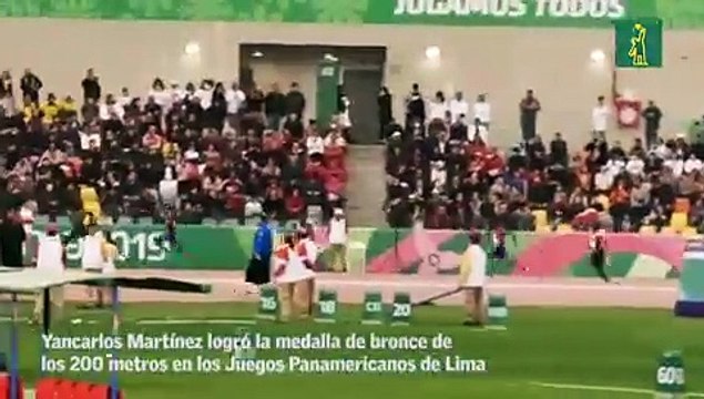 Yancarlos Martínez conquista el bronce de los 200 metros en los Panamericanos
