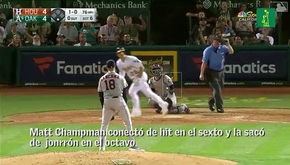 El explosivo bateo de los Atléticos de Oakland frente a los Astros de Houston