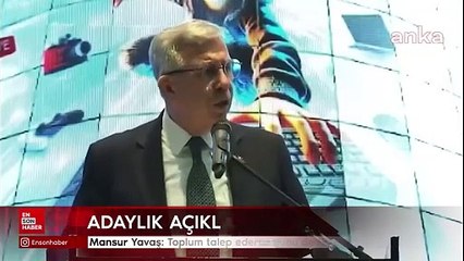 Mansur Yavaş: Toplum talep ederse bunu değerlendireceğiz