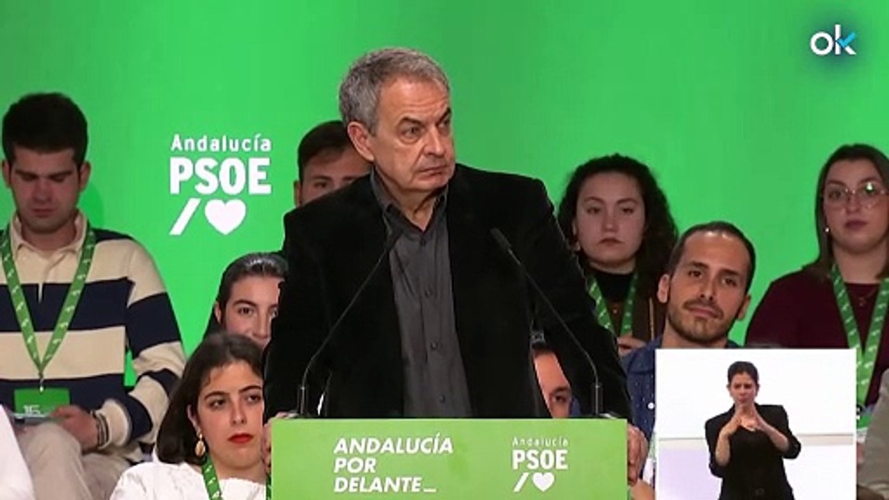 Zapatero reivindica a Chaves y a Griñán en el congreso del PSOE de Andalucía