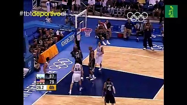 #TBT: Argentina vence a Estados Unidos en baloncesto de Juegos Olímpicos del 2004