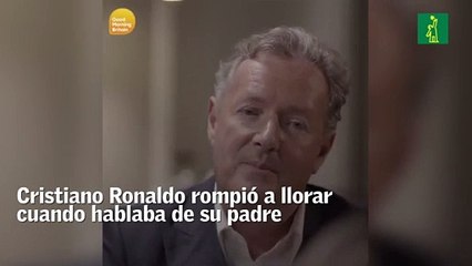 Cristiano Ronaldo rompe en lágrimas al hablar de su padre en una entrevista