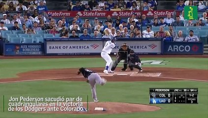 Joc Pederson sacó la bola dos veces y los Dodgers volvieron a ganar
