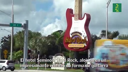Primer hotel con forma de guitarra del mundo abre a lo grande en EE.UU.
