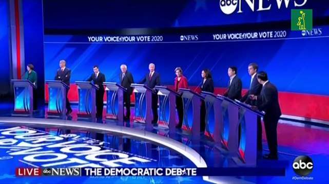 Favorito en las primarias demócratas Biden se muestra combativo en debate