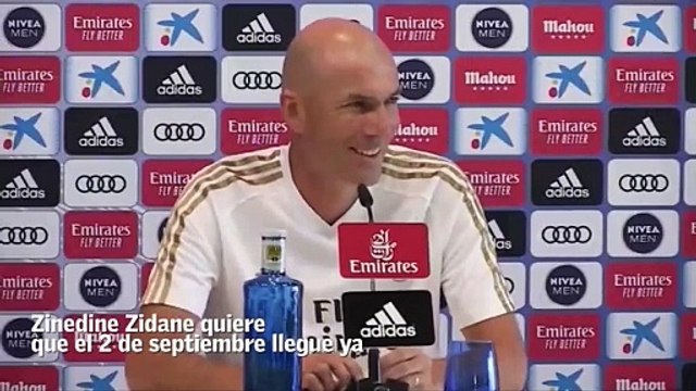 Zinedine Zidane quiere que se cierre el mercado de fichajes
