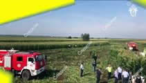 Avión de línea ruso efectúa aterrizaje de emergencia en un campo de maíz