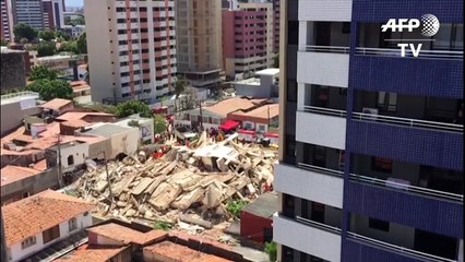 Al menos un muerto y tres heridos en derrumbe de edificio en Brasil