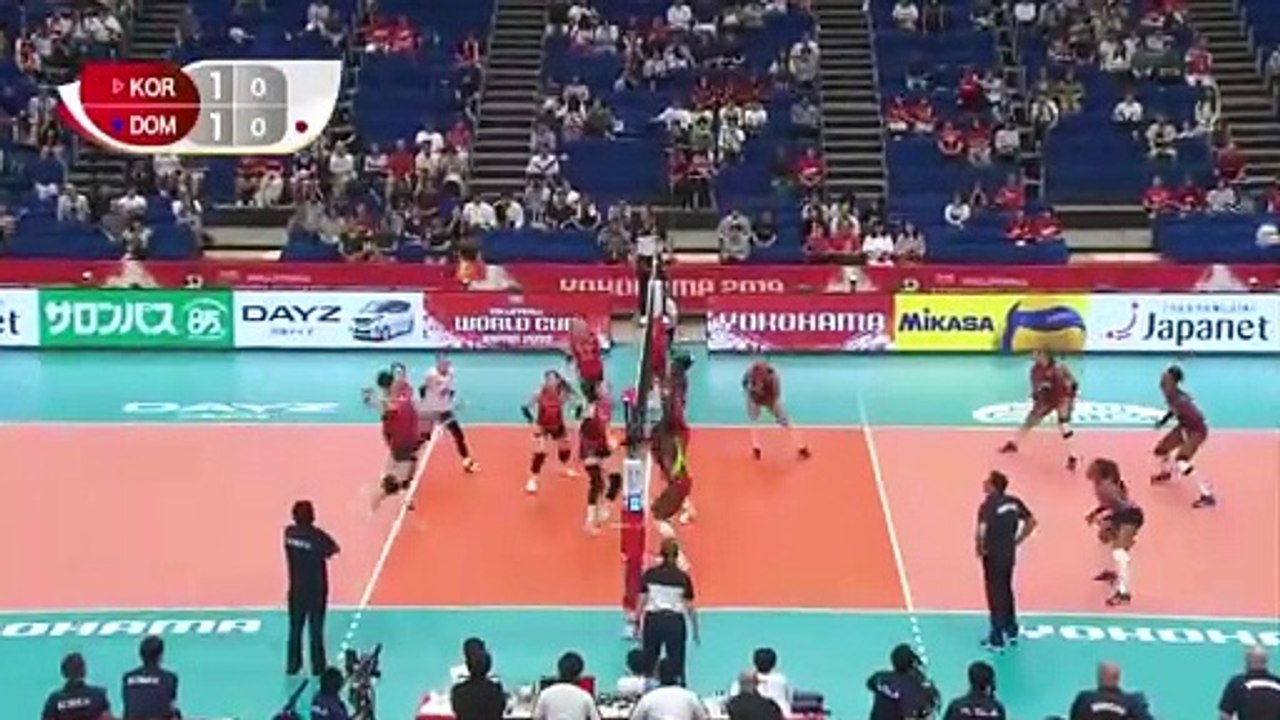 Primera victoria de Rep. Dom. contra Corea en el FIVB World Cup