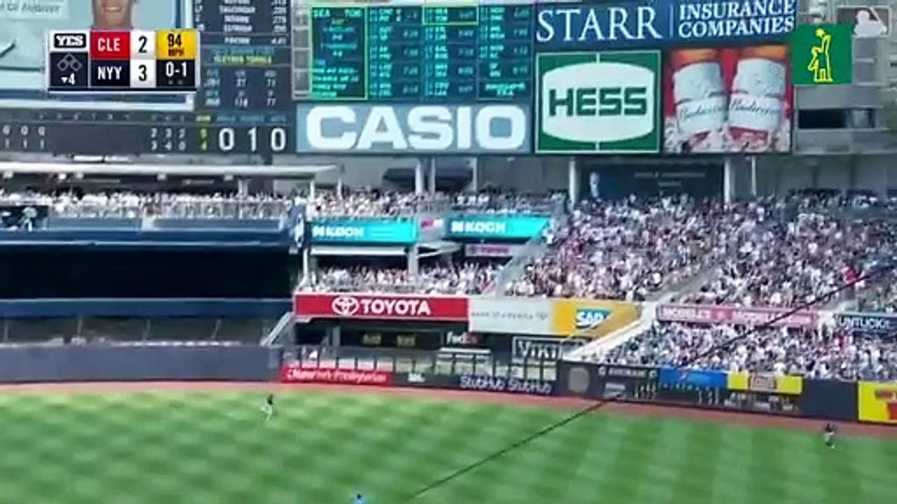 Torres la sacó por los Yankees en el partido ante los indios de Cleveland