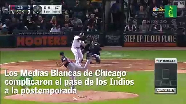 Medias Blancas ponen en aprietos a los Indios que buscan avanzar a la postemporada