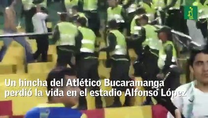 Un hincha del Atlético Bucaramanga perdió la vida al caer de la tribuna