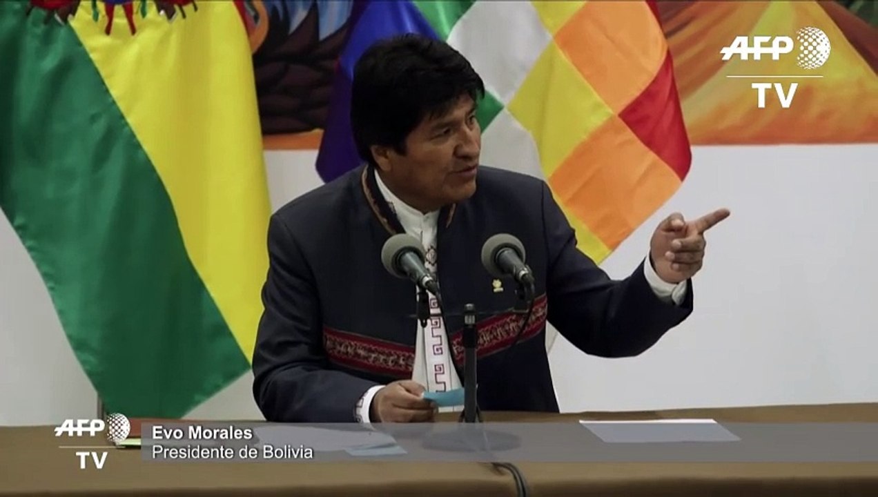 "Ganamos" en primera vuelta las presidenciales en Bolivia, asegura Evo Morales