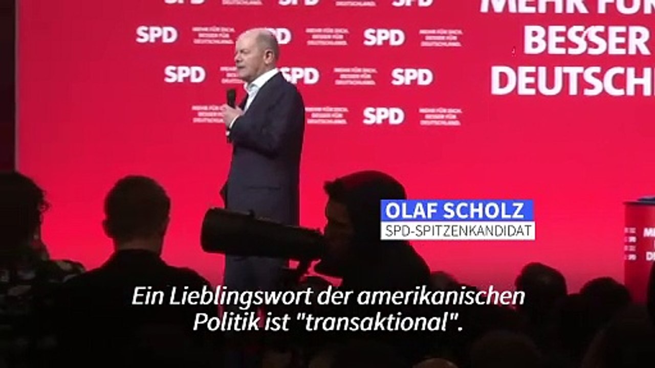 Scholz zu Trump: 'Grenzen dürfen nicht mit Gewalt verschoben werden'