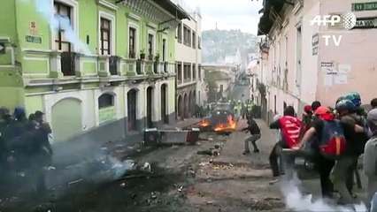 Violentas protestas no le quitan la esperanza a presidente ecuatoriano