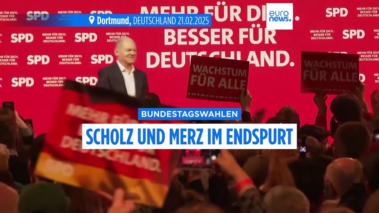 Scholz und Merz auf dem Endspurt