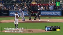 Pederson y Ríos pusieron a ganar a los Dodgers con sus tablazos