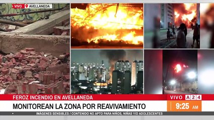 🔴 INCENDIO EN UNA FÁBRICA DE AVELLANEDA: AFECTÓ LA ESTRUCTURA DE UN DEPÓSITO