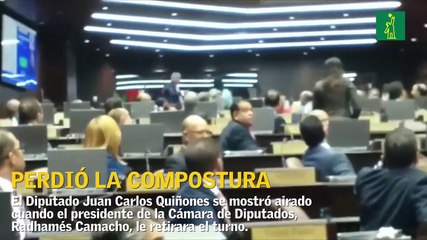 Juan Carlos Quiñones perdió la compostura