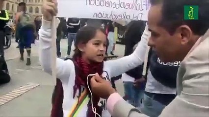 Allison: La pequeña que sorprende en las protestas en Colombia
