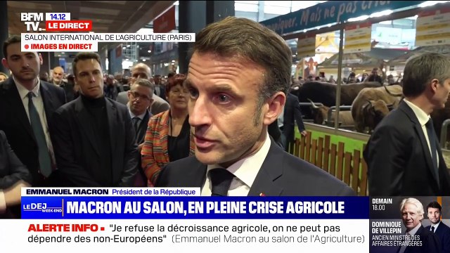 Je mènerai le travail jusqu'au bout : depuis le Salon de l'agriculture, Emmanuel Macron s'exprime sur l'affaire Bétharram et assure que François Bayrou a toute sa confiance