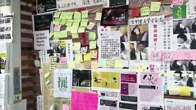 Se cumplen tres meses de las protestas en Hong Kong y estudiantes salen a apoyar movimiento