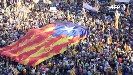 Nueva manifestación independentista en Barcelona a una semana de disturbios