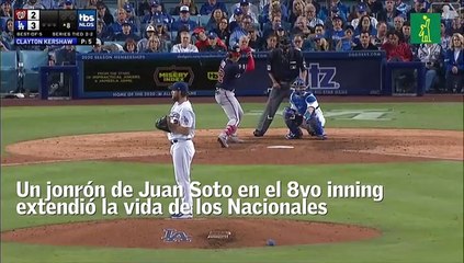 Juan Soto le dio vida a los Nacionales con su HR en el 8vo