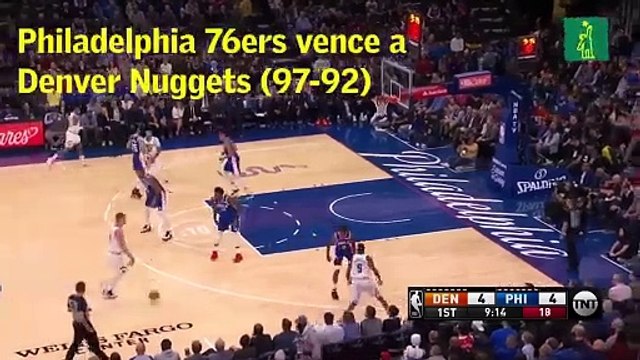 Philadelphia 76ers vence a Denver Nuggets por 97-92