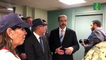 Presidente Danilo Medina visita el buque-hospital de EE. UU. anclado en Sans Soucí