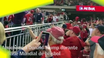 Abuchean a Trump durante la Serie Mundial de béisbol
