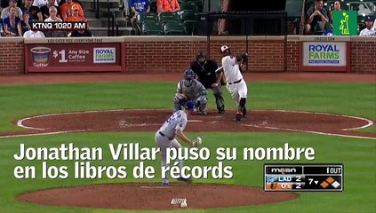 Jonrón de Jonathan Villar rompió récord en la MLB