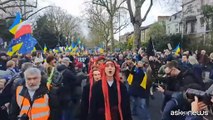 A Londra protesta all'ambasciata russa a sostegno dell'Ucraina