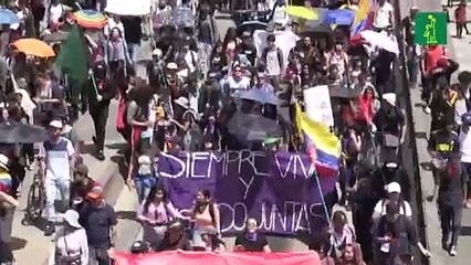 Miles de personas se unen al tercer “paro nacional” contra Duque en Colombia