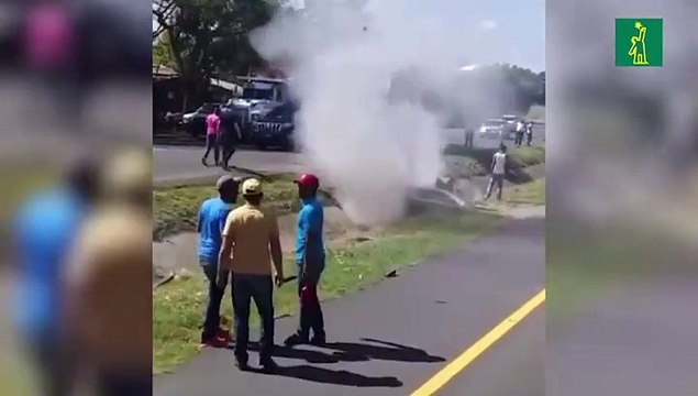 Al menos un muerto en accidente en autopista Duarte tramo Soto, La Vega