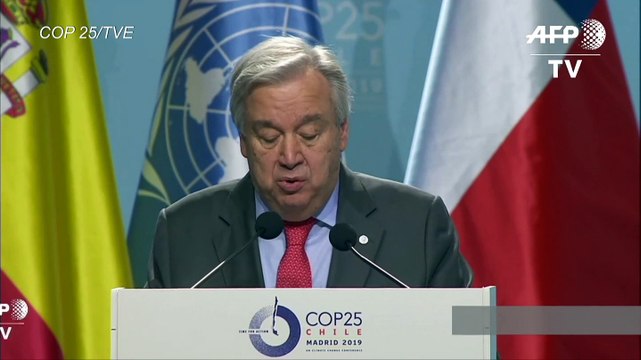 El mundo debe elegir entre esperanza o capitulación , dice Guterres al abrir la COP25