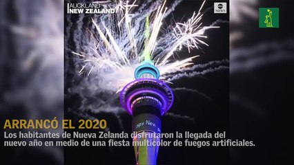 El 2020 llegó a Nueva Zelanda en medio de fuegos artificiales