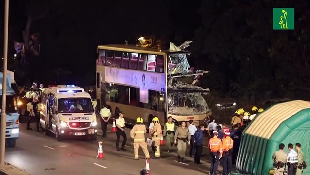 Al menos 6 muertos y más de 30 heridos tras accidente de autobús en Hong Kong