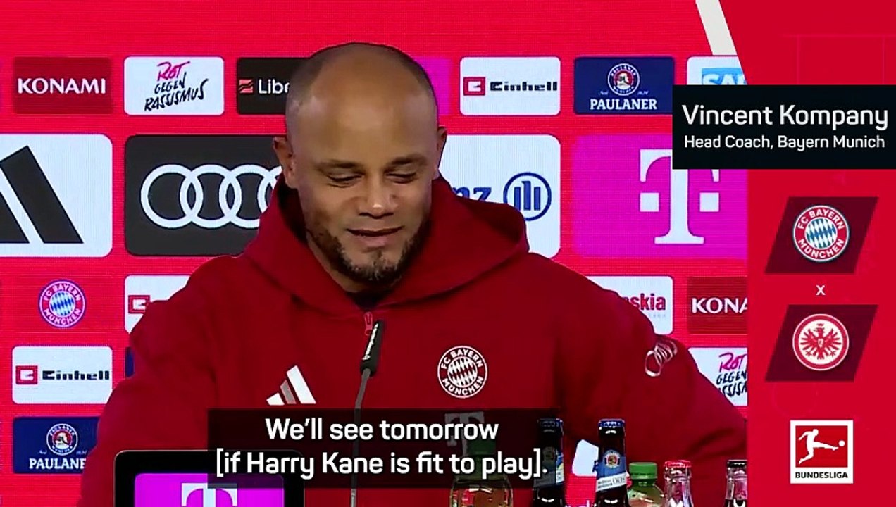 Harry Kane an injury doubt for Frankfurt clash