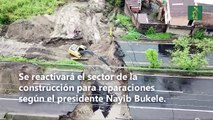 El Salvador reabre la construcción por lluvias y espera efectos de Cristóbal