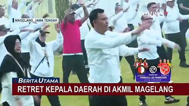 Momen Senam Bersama Buka Agenda Retret Kepala Daerah di Akmil Magelang