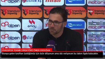 Ömer Erdoğan: Söz veriyorum ligde kalacağız