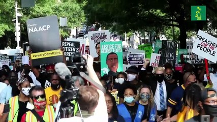 Nueva protesta en Atlanta por la muerte de un ciudadano a manos de la policía