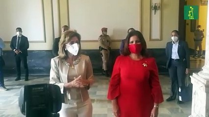 Encuentro de vicepresidentas sin saber el ámbito en el que se centrará Raquel Peña