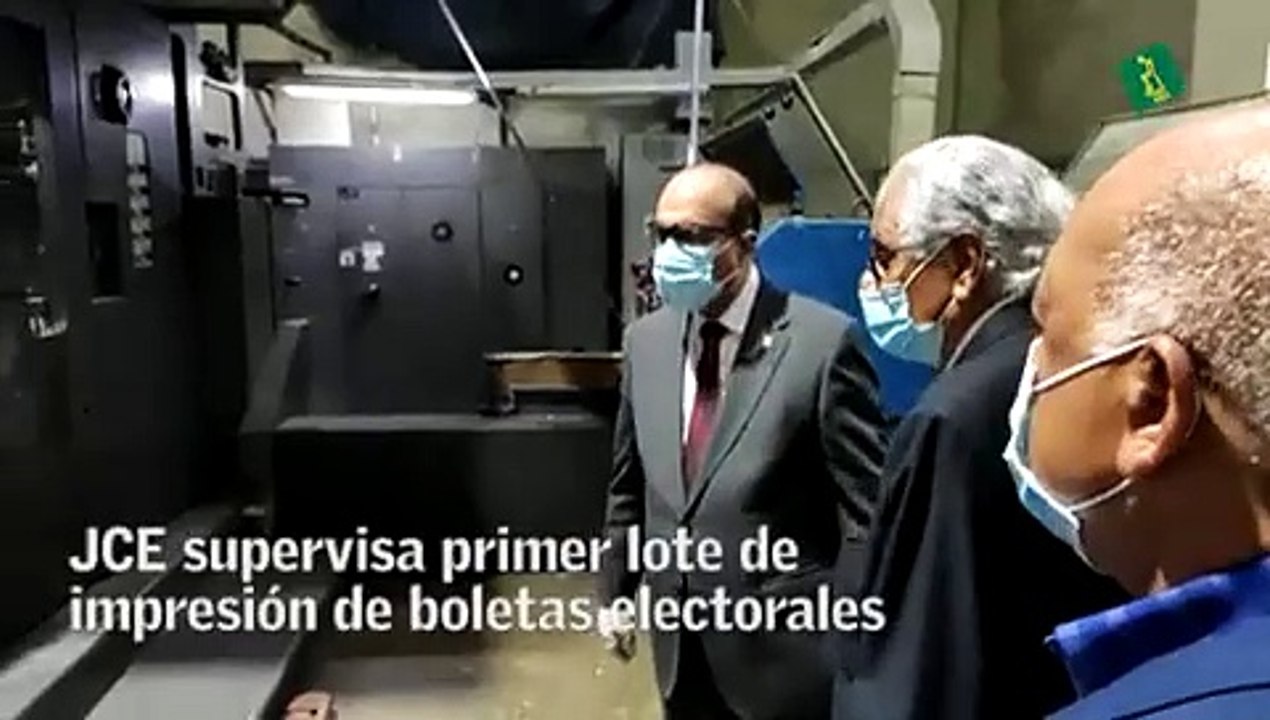 JCE supervisa primer lote de impresión de boletas electorales