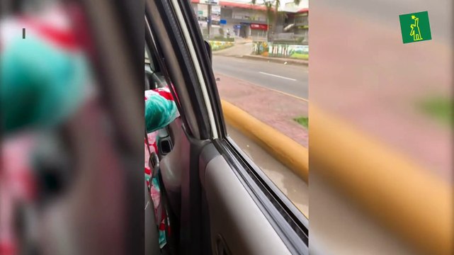 Accidente de tránsito en la avenida Hermanas Mirabal, Villa Mella